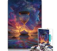 Adult Puzzles Cosmic Hourglass 1000 Piece Jigsaw Puzzles for Teenagers,Train Your Brain And Hands Birthday Present, Gifts 75x50cm