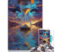 Adult Puzzles Cosmic Hourglass Puzzles 1000 Pieces for Adults,Decompressing Intellectual Educational Toy Birthday Present, Gifts 50x75cm