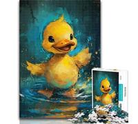 Adult Puzzles Cute Little Yellow Duck Jigsaw Puzzle 1000 Pieces for Adults,Educational Game for Birthday, Chrismas for Ages 14+ 26x38cm