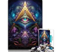 Adult Puzzles Demon's Eye 1000 Piece Jigsaw Puzzles for Adults & Teens,Educational Game Challenge Toy for Women And Men 50x75cm