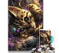 Adult Puzzles Devil Kitten Puzzles for Teenagers 1000 Pieces,Decompressing Intellectual Educational Toy Great Gifts And Toys 50x75cm