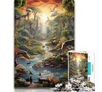 Adult Puzzles Dinosaur World Jigsaws Puzzles 1000 Pieces for Adults Gifts,Family Entertainment Toys Is Ideal As A Gift for The Whole Family 50x75cm