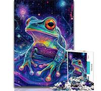 Adult Puzzles Dream Frog 1000 Pieces Jigsaw Puzzles for Adults And Teens,Vibrant And Unique Design Relaxing & Challenging Puzzle Experience 26x38cm