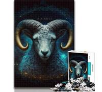 Adult Puzzles Dream Goat Jigsaw Puzzle 1000 Pieces for Adults,Educational Game for Birthday, Chrismas for Ages 14+ 50x75cm