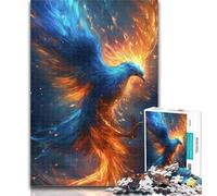 Adult Puzzles Dream Phoenix Jigsaw Puzzles for Adults 1000 Piece,Family Game Birthday Gifts.Challenge High Difficulty 50x75cm