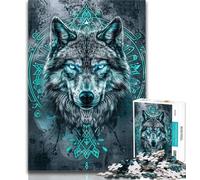 Adult Puzzles Dreams Wolf Jigsaw Puzzles for Adults,Brain Teaser Game Wall Decoration Unique Birthday And Xmas Gifts 50x75cm