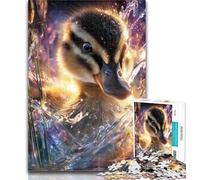 Adult Puzzles Dreamy Duck Girl Puzzles for Teenagers 1000 Pieces,Decompressing Intellectual Educational Toy Great Gifts And Toys 26x38cm