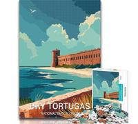 Adult Puzzles Dry Tortugas National Park Jigsaw Puzzles for Adults 1000 Piece,Decompressing Intellectual Educational Toy Secret Santa Gifts 75x50cm
