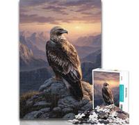 Adult Puzzles Eagle at Sunset Jigsaw Puzzles 1000 Pieces for Adults Teens,Artists Collection, Fine Art for Age 14 Years Up 26x38cm