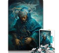 Adult Puzzles Epic Arabic Water Mage Jigsaw Puzzles for Adults 1000 Piece,Decompressing Intellectual Educational Toy Secret Santa Gifts (26x38cm)