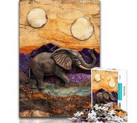 Adult Puzzles Fantasy Elephant 1000 Piece Jigsaw Puzzles for Adults & Teens,Educational Game Challenge Toy for Women And Men (50x75cm)