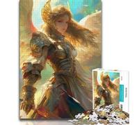 Adult Puzzles Fantasy Female Warrior Jigsaw Puzzles for Adults 1000 Piece,Decompressing Intellectual Educational Toy Secret Santa Gifts (50x75cm)