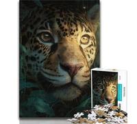 Adult Puzzles Fantasy Leopard 1000 Piece Jigsaw Puzzle for Adults Teens,Interesting Stress Reduction Parent-child Interaction (26x38cm)