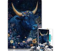 Adult Puzzles Flower Yak Jigsaws Puzzles 1000 Pieces for Teenagers Gifts,Educational Game Challenge Toy for Women And Men (50x75cm)