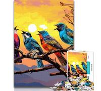 Adult Puzzles Flowers Birds Jigsaw Puzzles 1000 Pieces for Adults Teens,Artistic Wall Decor & Birthday Gift Idea for Friends, Home Office 26x38cm