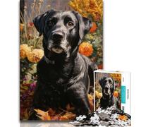Adult Puzzles Forest Labrador 1000 Piece Jigsaw Puzzles for Teenagers Gifts,Artists Collection, Fine Art for Age 14 Years Up (50x75cm)