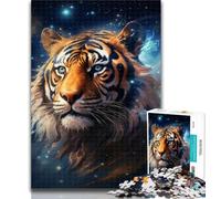 Adult Puzzles Galaxies Tigers 1000 Piece Jigsaw Puzzles for Adults & Teens,Toys Educational Games Stress Relieving Unique Home Decor And Gifts 26x38cm