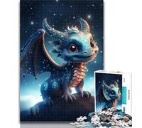 Adult Puzzles Galaxy Dragon Baby Puzzles for Teenagers 1000 Pieces,Brain Teaser Game Wall Decoration Unique Birthday And Xmas Gifts 26x38cm