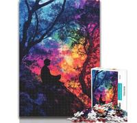 Adult Puzzles Galaxy Forest Jigsaw Puzzle 1000 Pieces for Adults,Educational Games Home Decoration Artists Collection, Fine Art 26x38cm