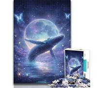 Adult Puzzles Galaxy Whale Jigsaw Puzzles 1000 Pieces for Adults Teens,Artistic Wall Decor & Birthday Gift Idea for Friends, Home Office 50x75cm