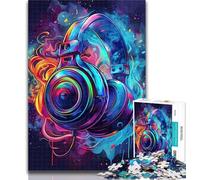 Adult Puzzles Gaming Headset Jigsaw Puzzles 1000 Pieces for Adults Teens,Relax Games Is Ideal As A Gift for The Whole Family 50x75cm