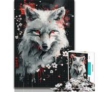 Adult Puzzles God of Foxes 1000 Piece Jigsaw Puzzles for Adults & Teens,Educational Game Challenge Toy for Women And Men 26x38cm