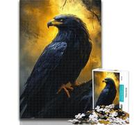 Adult Puzzles Golden Crow Jigsaw Puzzle 1000 Pieces for Adults,Educational Game for Birthday, Chrismas for Ages 14+ 26x38cm