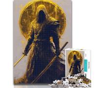 Adult Puzzles Golden Warrior Puzzles for Teenagers 1000 Pieces,Decompressing Intellectual Educational Toy Great Gifts And Toys 26x38cm