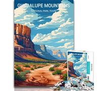 Adult Puzzles Guadalupe Mountains 1000 Pieces Jigsaw Puzzles For Teens And Adults,Educational Games Home Decoration Deal As Gifts for The Whole Family 75x50cm