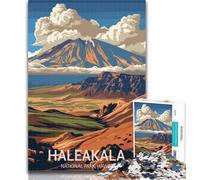 Adult Puzzles Haleakala National Park Poster Jigsaws Puzzles 1000 Pieces for Adults Gifts,Family Game Birthday Gifts.Challenge High Difficulty 26x38cm