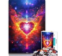 Adult Puzzles Heart-shaped Wings Jigsaws Puzzles 1000 Pieces for Adults Gifts,for Is Ideal As A Gift for The Whole Family for And 14 Years Old 50x75cm