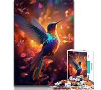 Adult Puzzles Hummingbird Color Jigsaw Puzzles for Teenagers 1000 Pieces,Challenging Game for The Whole for Women, Gifts for Men (50x75cm)