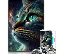 Adult Puzzles Interstellar Kitties Jigsaws Puzzles 1000 Pieces for Teenagers Gifts,Birthday Gift Idea for Adults, Family Game And Hobby (26x38cm)