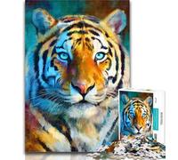 Adult Puzzles Jungle Tiger Jigsaws Puzzles 1000 Pieces for Adults Gifts,for Is Ideal As A Gift for The Whole Family for And 14 Years Old 50x75cm