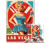 Adult Puzzles Las Vegas Blonde Jigsaws Puzzles 1000 Pieces for Adults Gifts,Family Game Birthday Gifts.Challenge High Difficulty 75x50cm
