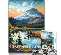 Adult Puzzles Lassen Volcanic National Park 1000 Pieces Jigsaw Puzzles For Teens And Adults,Educational Games Home Decoration Deal As Gifts for The Whole Family 26x38cm