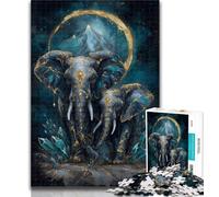 Adult Puzzles Magic Elephant Jigsaw Puzzle 1000 Pieces for Adults,Educational Games Home Decoration Artists Collection, Fine Art 50x75cm