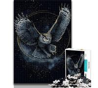 Adult Puzzles Magical Owl Jigsaw Puzzle 1000 Pieces for Adults,Fun Activity for Home, Rainy Days Toys, Birthday Gifts 50x75cm