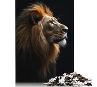 Adult Puzzles Majestic Lion Portrait Puzzle Jigsaws for Adults Jigsaw Puzzles for Adults Educational Game Challenge Toy 1000pcs (75x50cm)