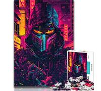 Adult Puzzles Mechanical Warrior Adult Jigsaws 1000 Pieces Difficult,Charcoal Art Staycation Kill Time for Home Decoration 26x38cm