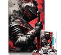 Adult Puzzles Medieval Knights 1000 Piece Jigsaw Puzzles,Vibrant And Unique Design Relaxing & Challenging Puzzle Experience 50x75cm