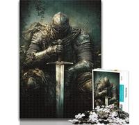 Adult Puzzles Medieval Magic Knight 1000 Pieces Jigsaw Puzzles for Adults And Teens,for Educational Game Challenge Toy Artists Collection, Fine Art 26x38cm