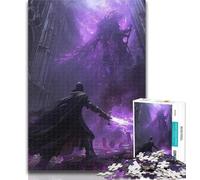 Adult Puzzles Mighty Medieval Knight 1000 Piece Jigsaw Puzzle for Adults Teens,Interesting Stress Reduction Parent-child Interaction 50x75cm