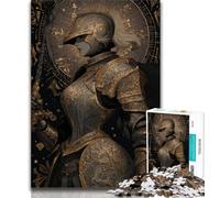 Adult Puzzles Mighty Medieval Knight Jigsaw Puzzles 1000 Pieces for Adults Teens,Artists Collection, Fine Art for Age 14 Years Up (50x75cm)