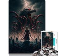 Adult Puzzles Monster Invasion Jigsaw Puzzles for Adults 1000 Piece,Decompressing Intellectual Educational Toy Secret Santa Gifts (50x75cm)