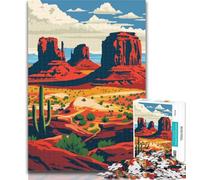 Adult Puzzles Monument Valley Landscape Jigsaws Puzzles 1000 Pieces for Adults Gifts,Family Game Birthday Gifts.Challenge High Difficulty 75x50cm
