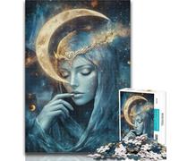 Adult Puzzles Moon Goddess 1000 Piece Jigsaw Puzzles for Teenagers,Educational Game for Birthday, Chrismas for Ages 14+ 26x38cm