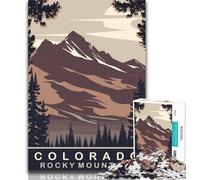 Adult Puzzles Mornings in Colorado Jigsaw Puzzles for Adults 1000 Piece,Decompressing Intellectual Educational Toy Secret Santa Gifts 26x38cm