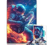 Adult Puzzles Music Astronaut Puzzles 1000 Pieces for Adults,Decompressing Intellectual Educational Toy Birthday Present, Gifts 26x38cm