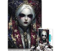 Adult Puzzles Mysterious Elf Girl Puzzles for Teenagers 1000 Pieces,Decompressing Intellectual Educational Toy Great Gifts And Toys 26x38cm